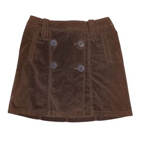 Brown Corduroy Mini Skirt Women's Size 10